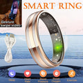 Gesture Sensing Smart Ring Health Monitor Outdoor Waterproof Real HRV