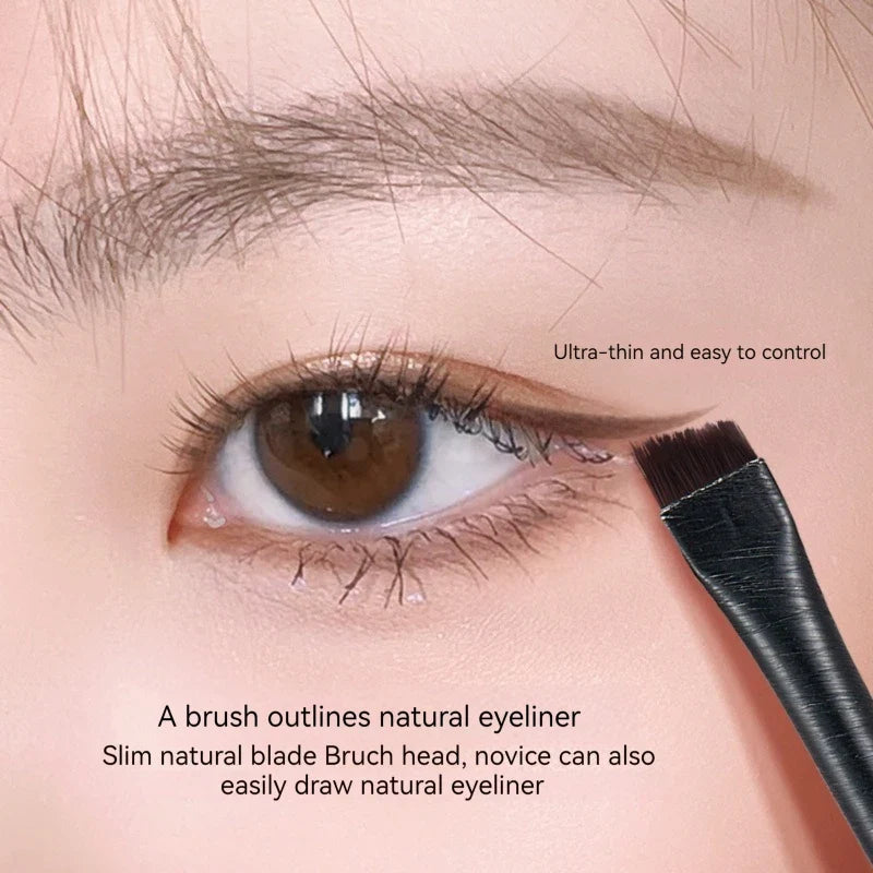3-Piece Soft Eyeliner, Eyebrow & Contour Makeup Brush Set