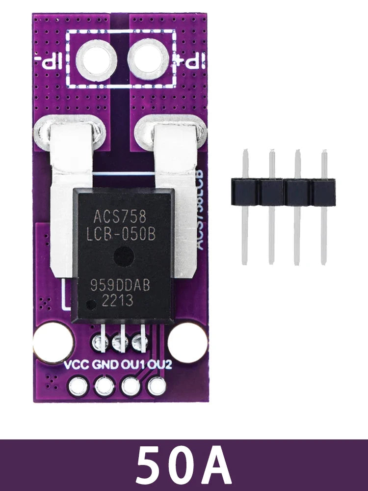 ACS758 Hall Effect Linear Current Sensor Module 50A 100A