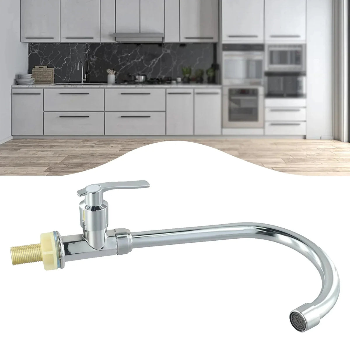 Single Lever Cold Water Kitchen Sink Faucet | Deck Mounted Tap