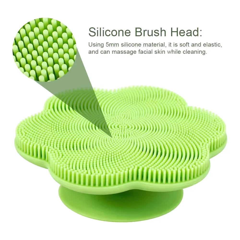 Silicone Exfoliating Shower Brush – Body & Scalp Massager