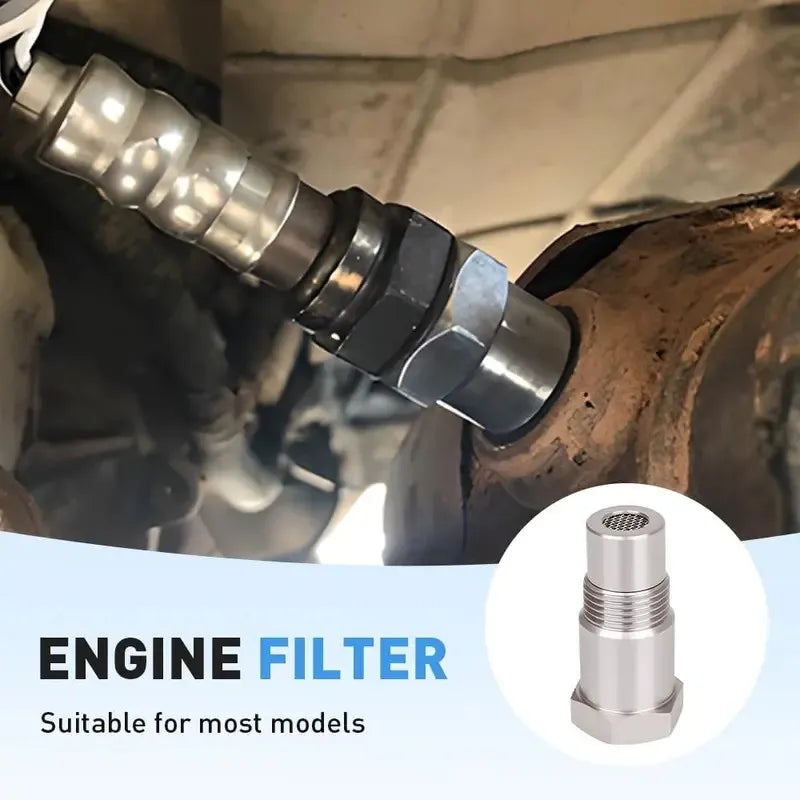 M18x1.5 Oxygen Sensor Spacer Adapter – Stainless Steel CEL Fix