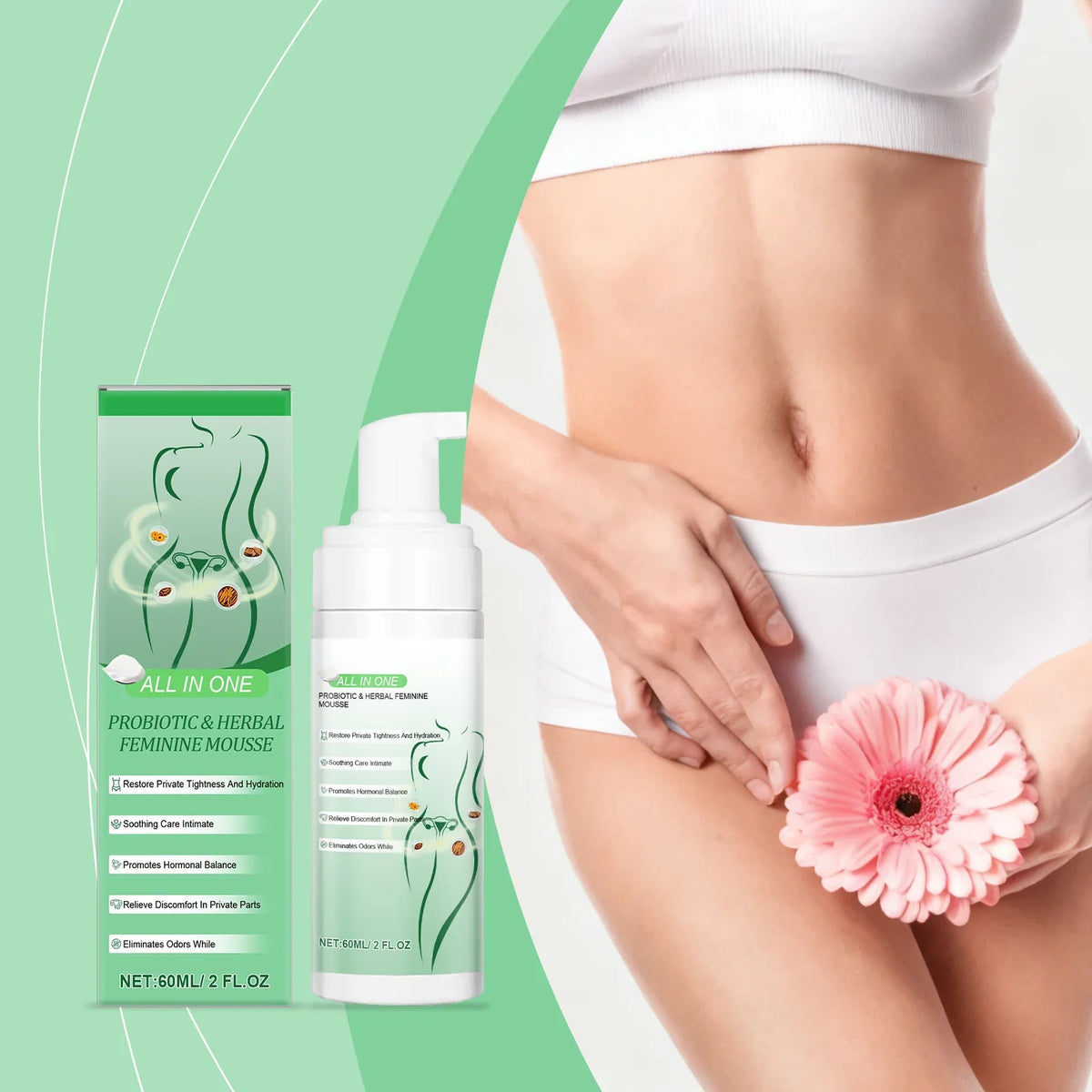 Herbal Women's Intimate Care Mousse – pH Balance & Odor Relief