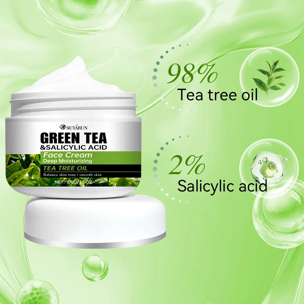 SUYARUN Tea Tree & Salicylic Acid Face Cream | Oil Control