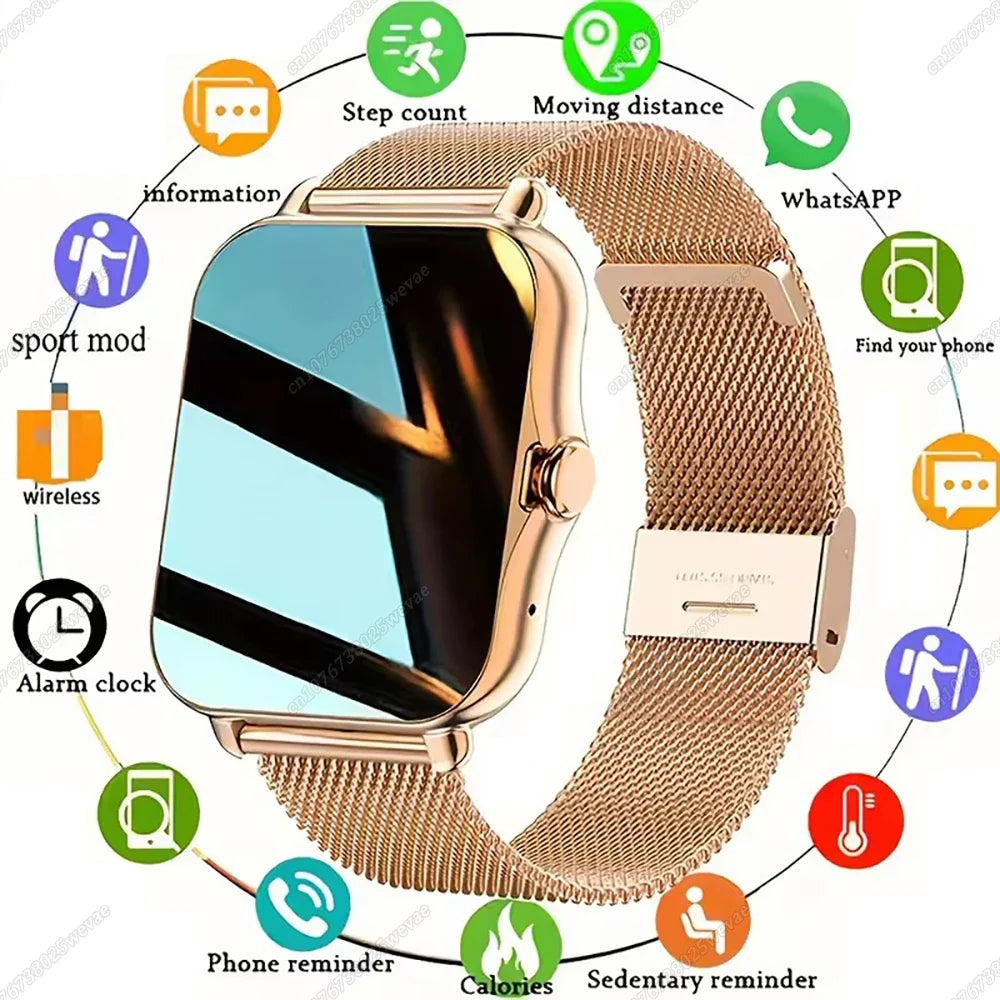 Bluetooth Smart Watch 1.83" HD | Calls, Fitness & Health Tracker