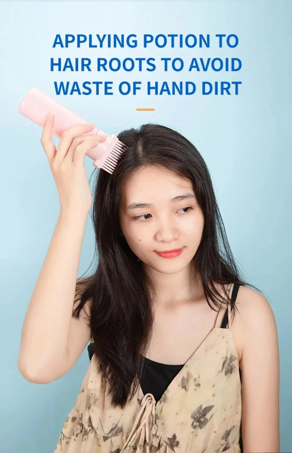 180ml Refillable Hair Dye Applicator Bottle with Root Comb