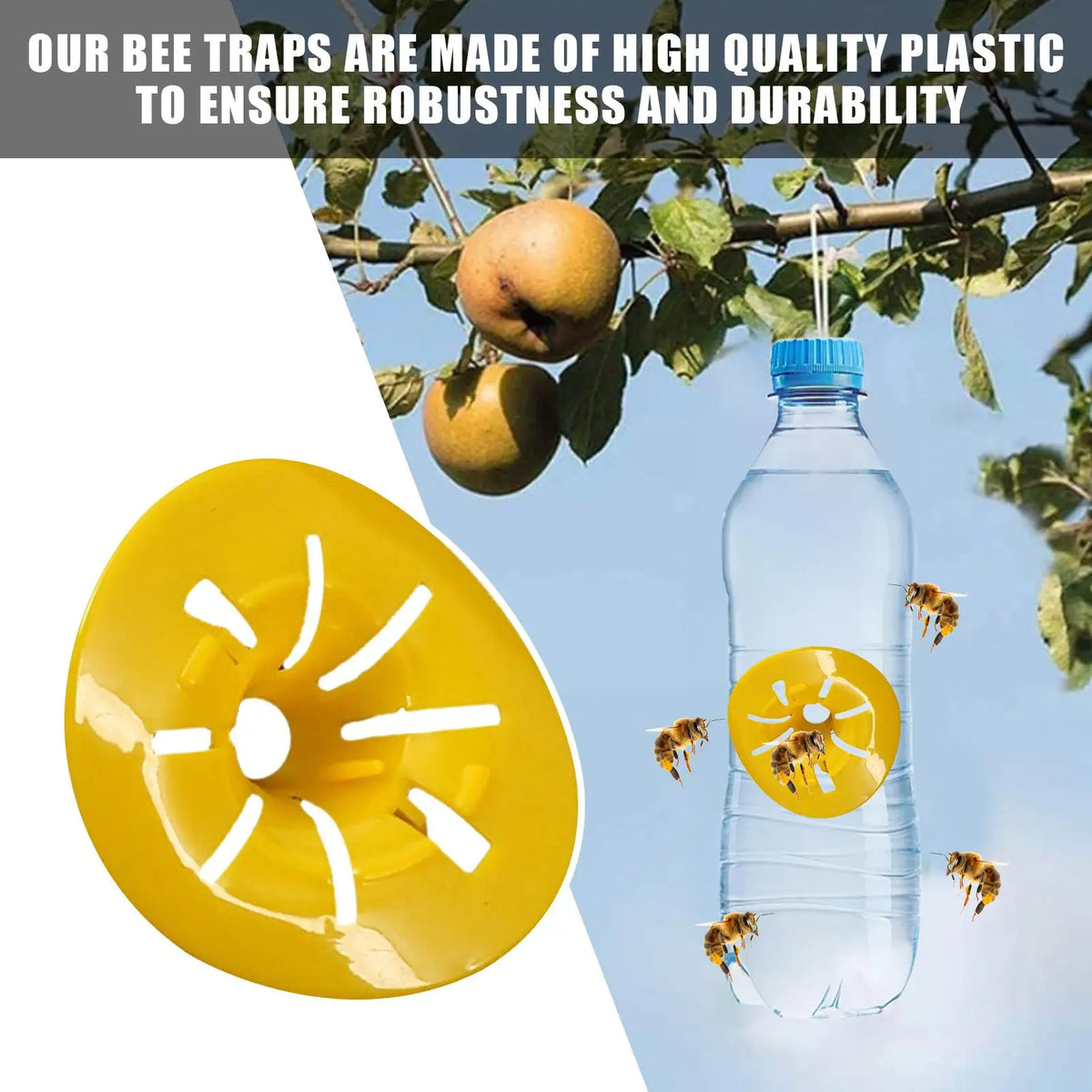 Reusable Wasp Trap Insect Funnel Killer Flower Bee Hornet Catcher