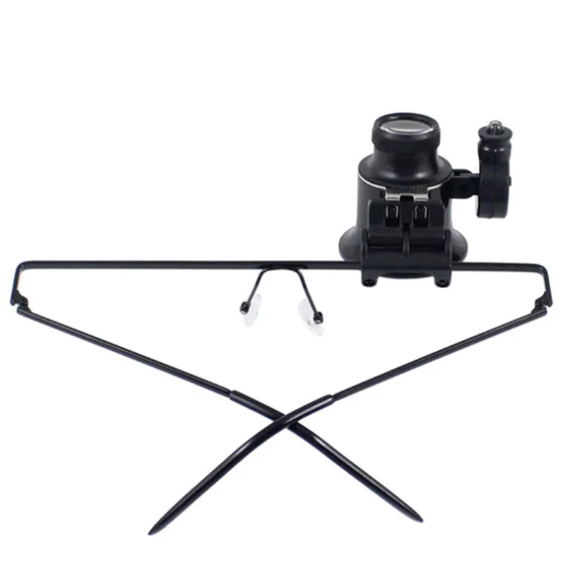Headband 20X Magnifier Loupe with LED Light | Watch & Jewelry