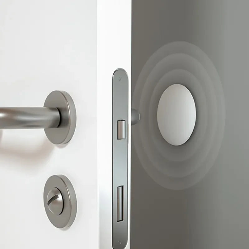 Silicone Door Handle Wall Bumper – No-Drill Self-Adhesive