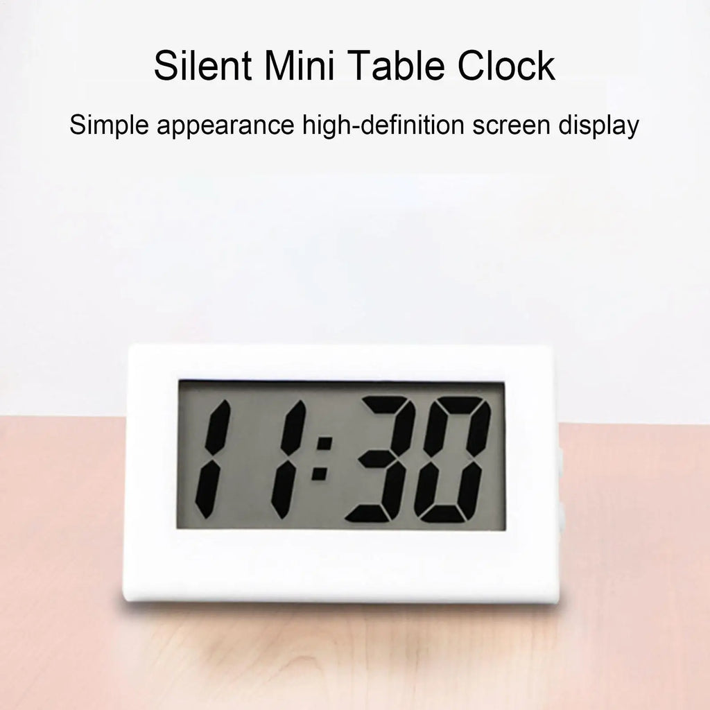 Compact Battery-Operated LED Digital Desk Clock | Mini Display