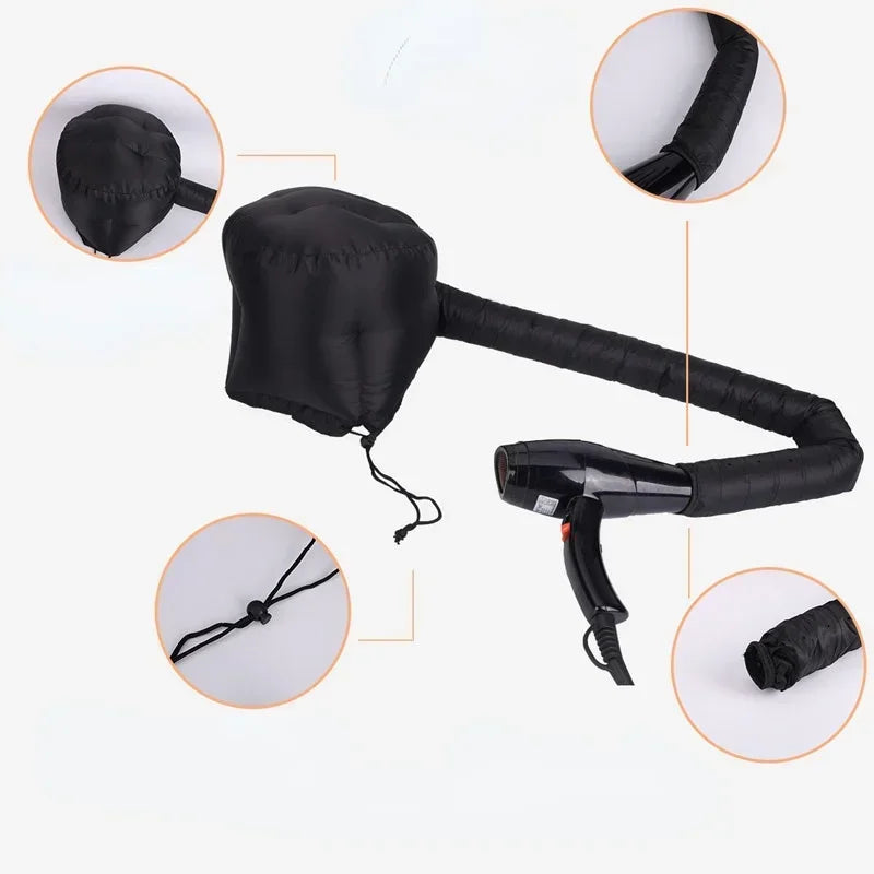 Portable Hair Bonnet Dryer Cap – Quick Dry & Oil Treatment