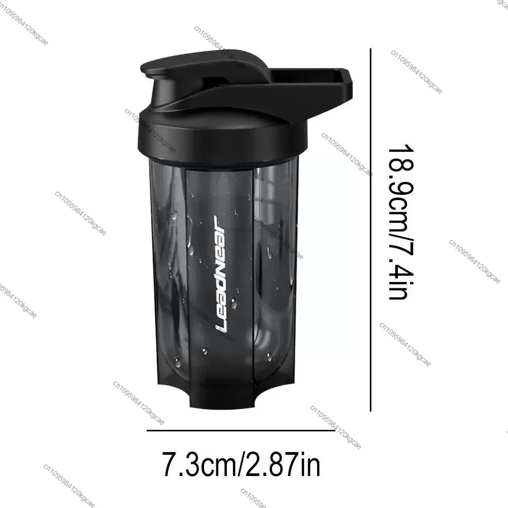 Portable Protein Shaker Fitness Bottle Wire Whisk Ball Enthusiasts