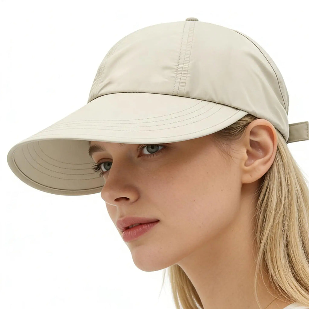 Women's Wide Brim UV Sun Hat – Breathable & Adjustable