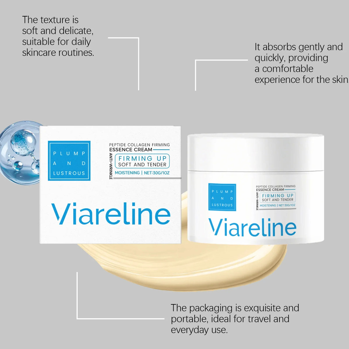 Peptide Collagen Firming Essence Cream Moisturizing Fade Fine Lines