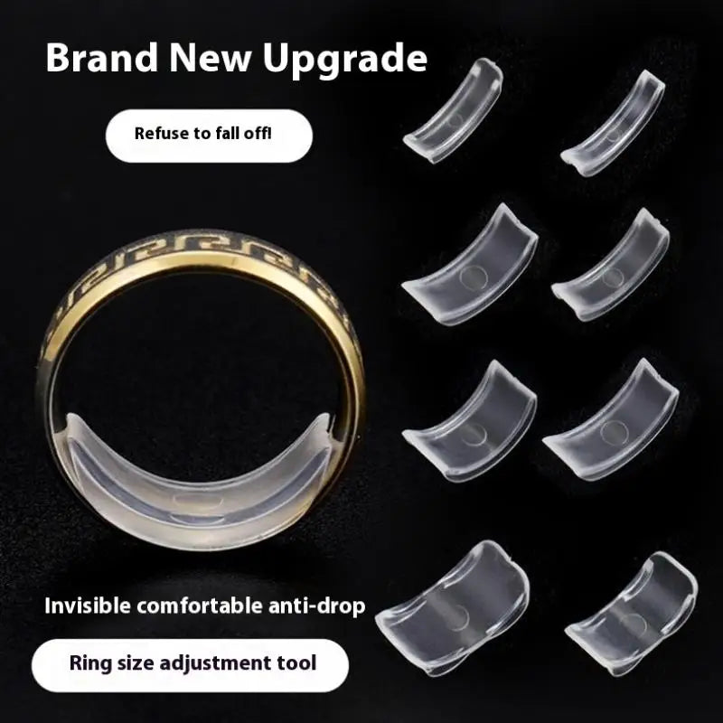 8-Size Silicone Ring Size Adjuster Set – Invisible Clear Resizer