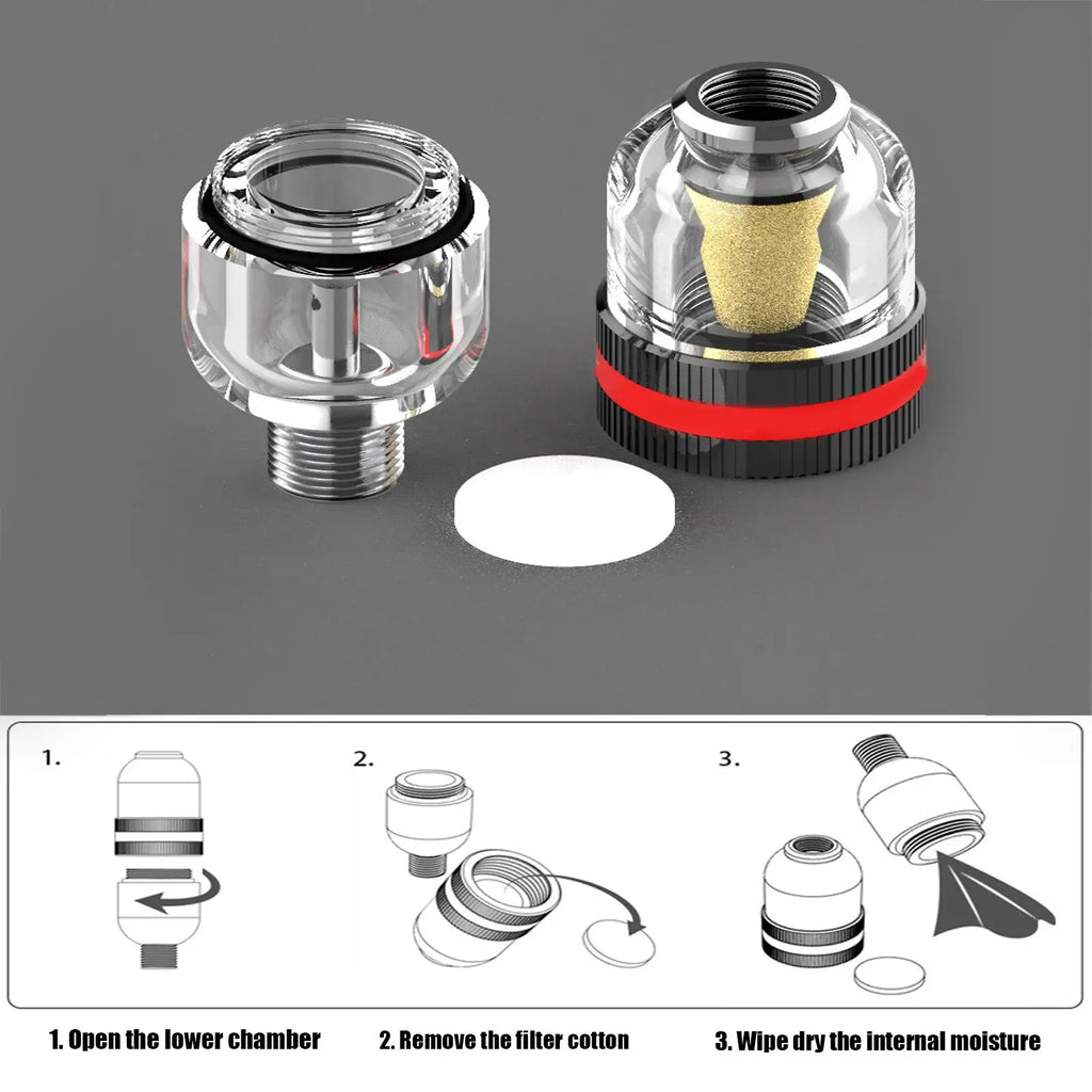 Precision Airbrush Filter & Water Oil Separator | Quick Release