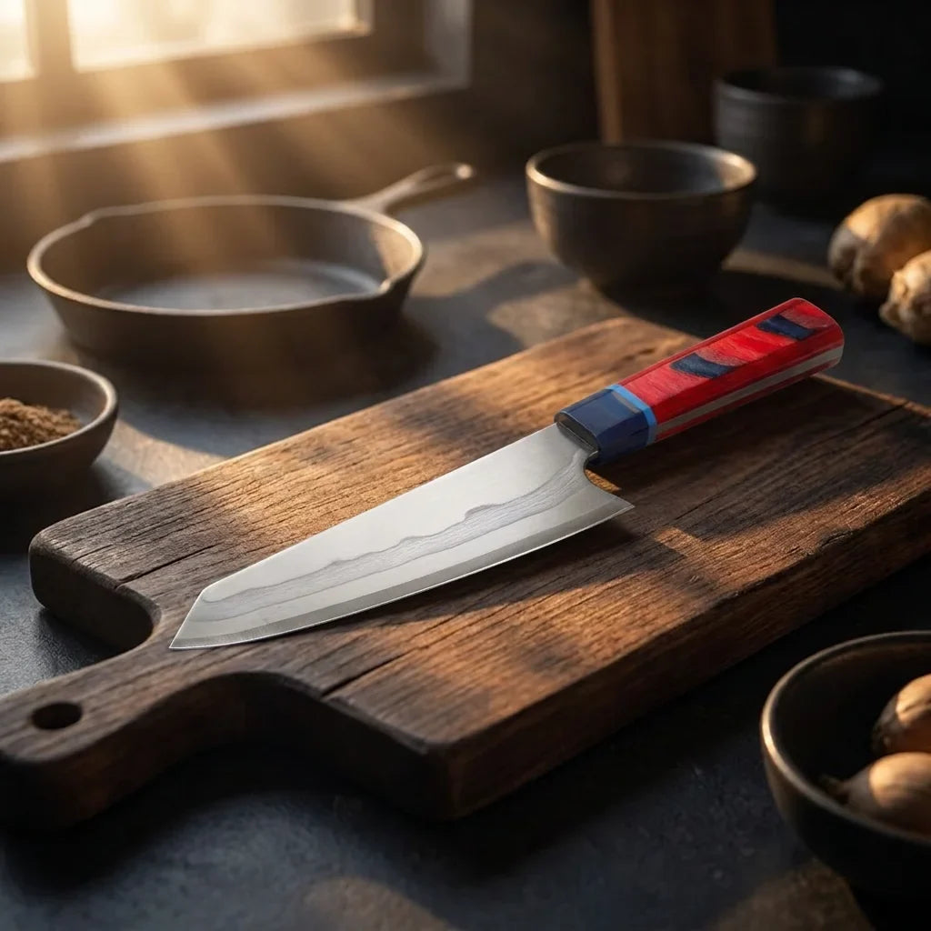COOKCRAZE Damascus Steel Chef Knife | Glow Handle | 205mm