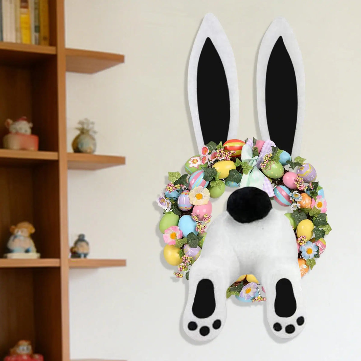 Easter Rabbit Wreath Attachment | Spring Front Door Sign