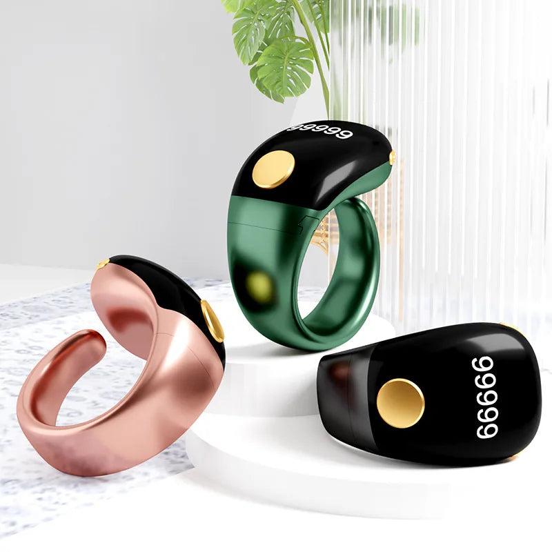 Rechargeable Smart Ring – Multifunctional Electronic Counter