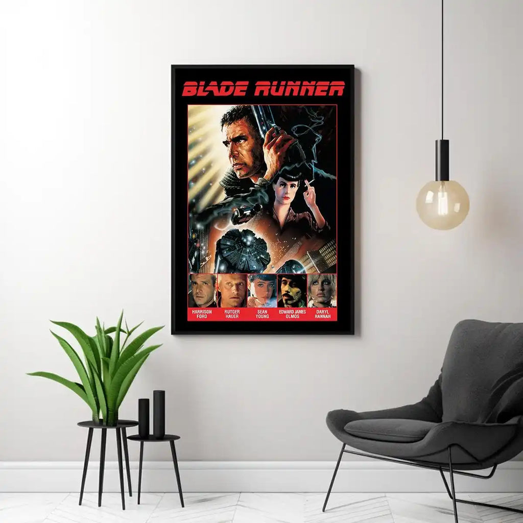Blade Runner 1982 Vintage Movie Poster Canvas Wall Art Print