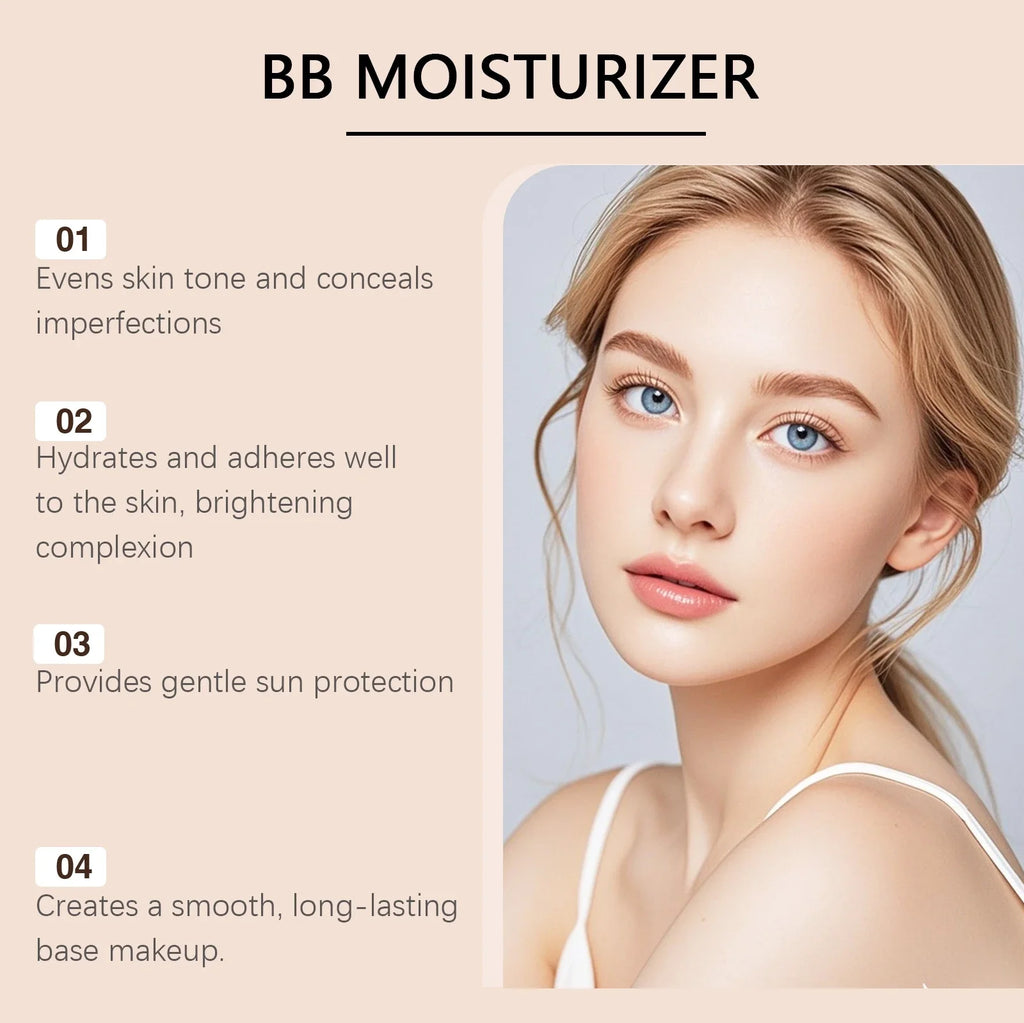 SPF30 BB Cream with Brush – Waterproof, Moisturizing & Concealing