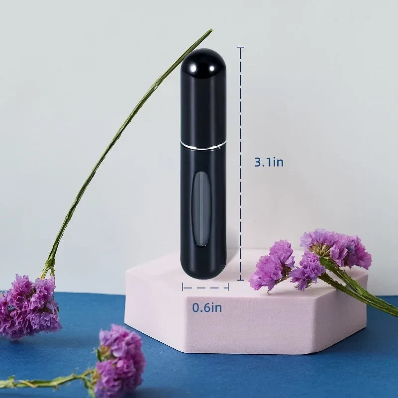 Refillable Aluminum Perfume Atomizer Spray Bottle – 5ml & 8ml