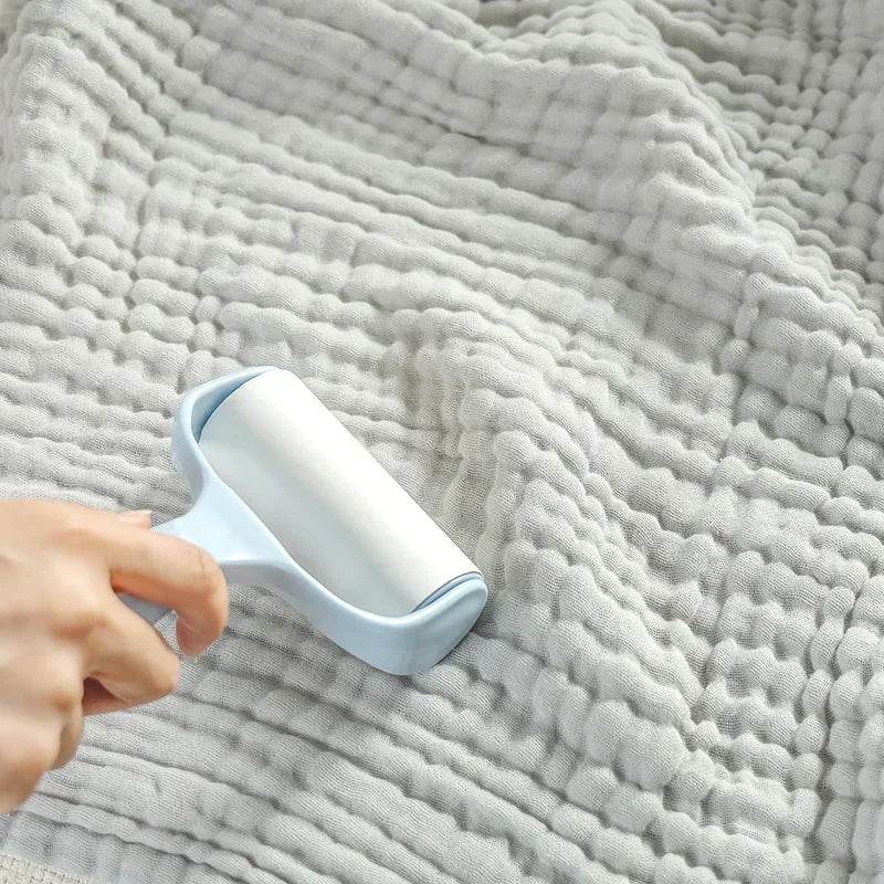 6-Layer Cotton Muslin Baby Swaddle Blanket & Bath Towel 105cm