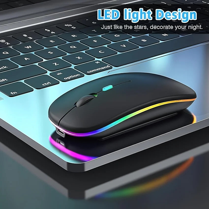 Wireless Mouse Slim Bluetooth-compatible Computer Mice Portable