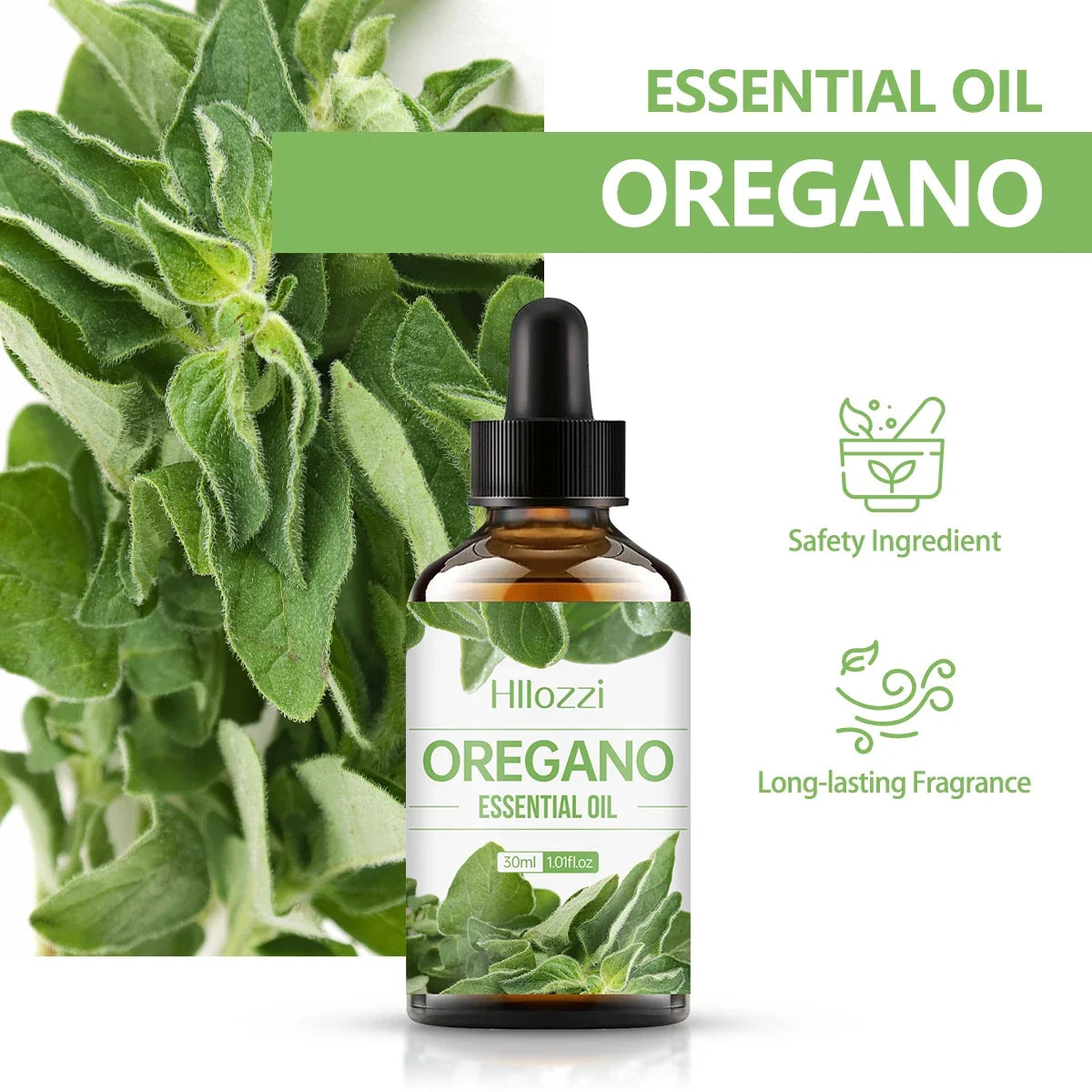 Hllozzi 30ml Oregano Essential Oil | Aromatherapy & Humidifier