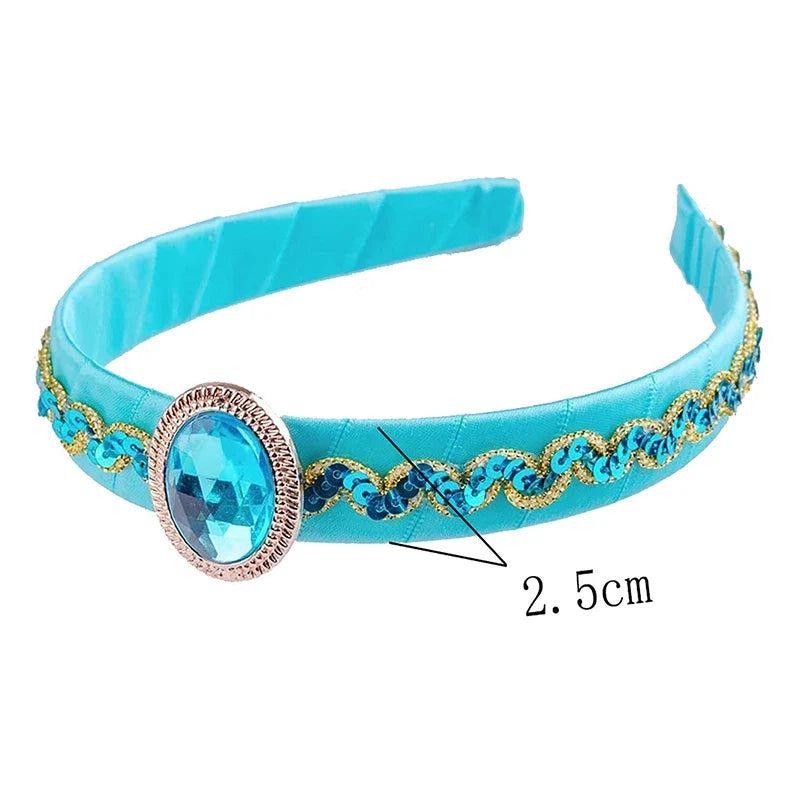 Girls Arabian Princess Crystal Headband – Cosplay Party Accessory