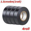 Black PVC Electrical Insulating Tape | Heat Resistant, 600V