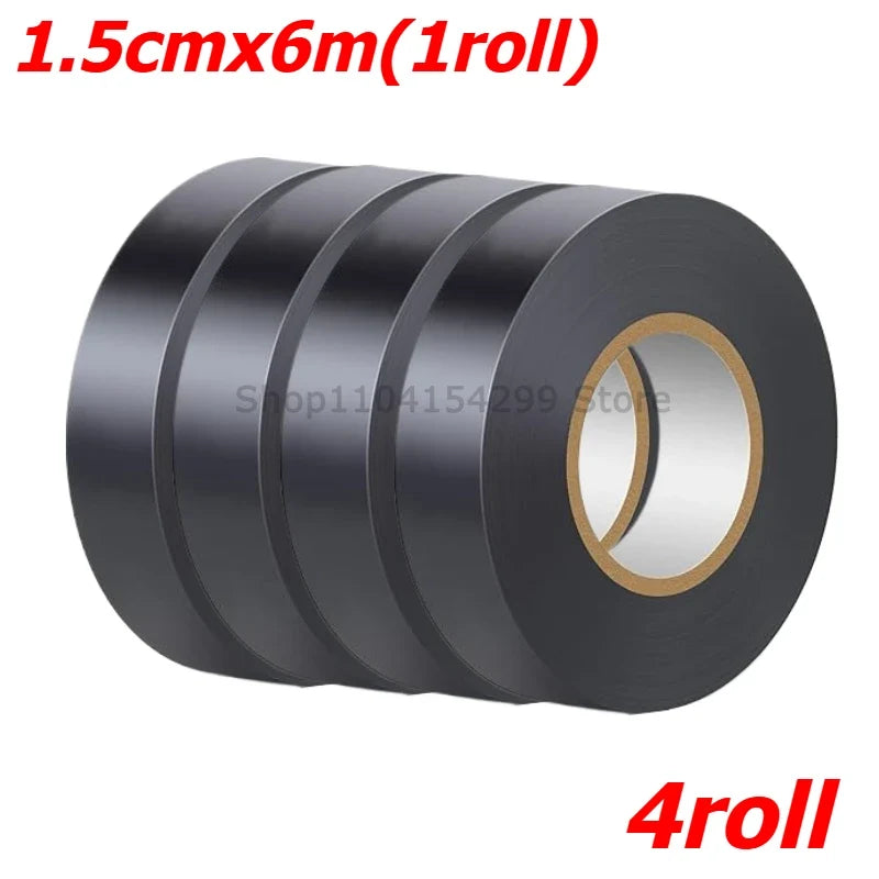 Black PVC Electrical Insulating Tape | Heat Resistant, 600V
