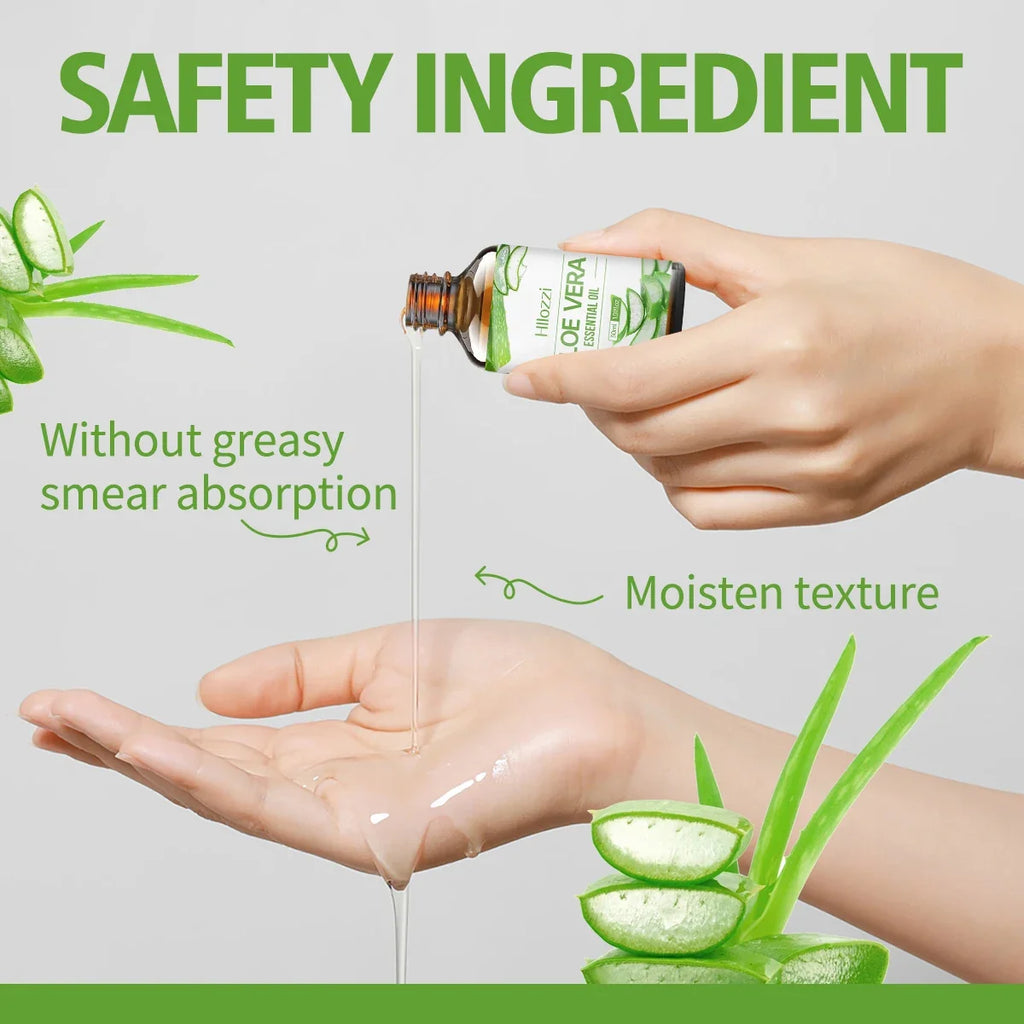 Hllozzi Aloe Vera Essential Oil – Face, Hair, Body & Aromatherapy