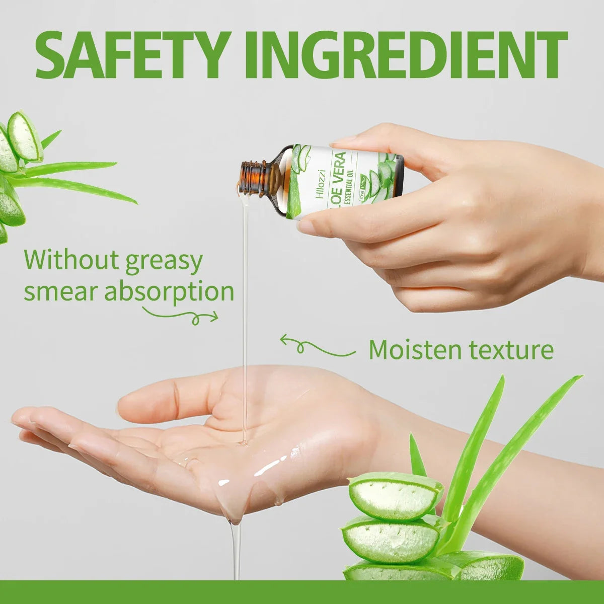 Hllozzi Aloe Vera Essential Oil – Face, Hair, Body & Aromatherapy