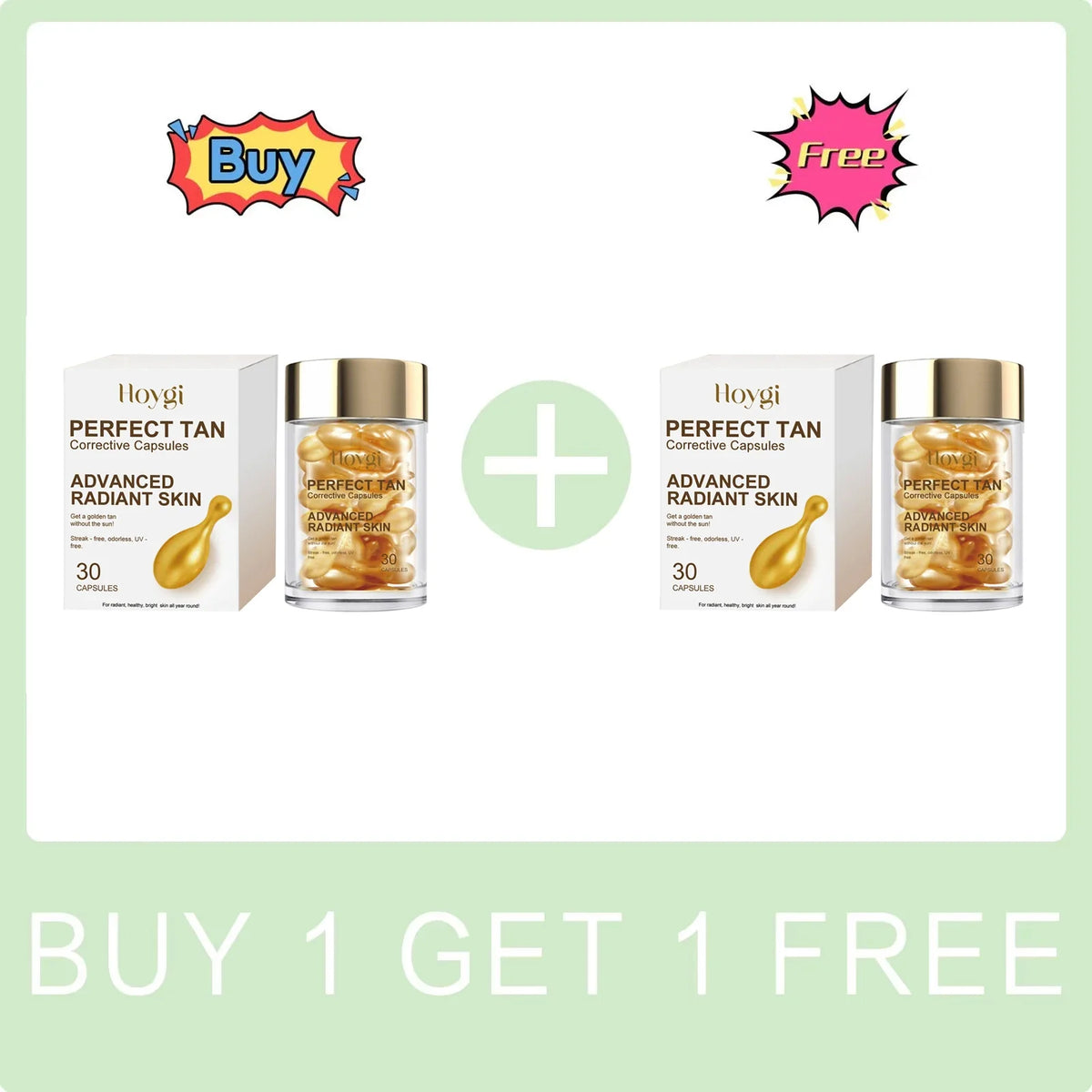 Hoygi Self-Tanning Capsules – Tan Accelerator Serum 30pcs