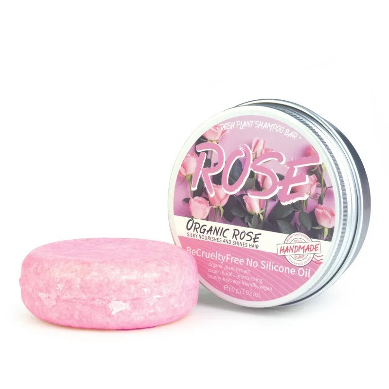 Rose Shampoo Soap Nourish Moisturize Scalp Oil Controlling Stain