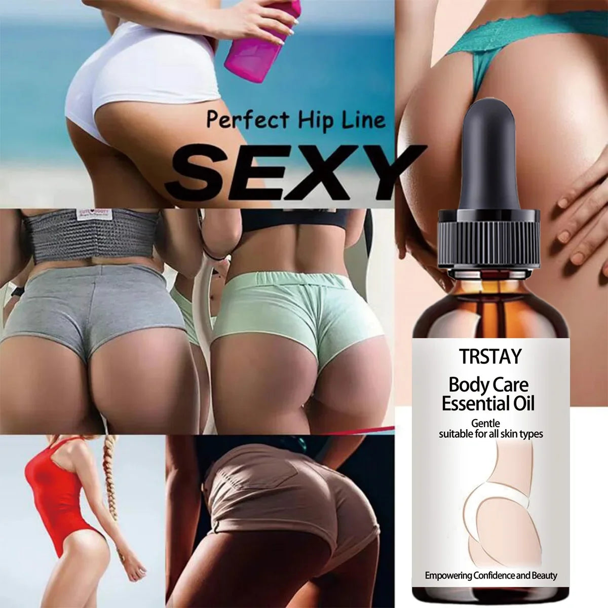 TRSTAY Natural Butt Enhancement Firming Body Oil – Unisex