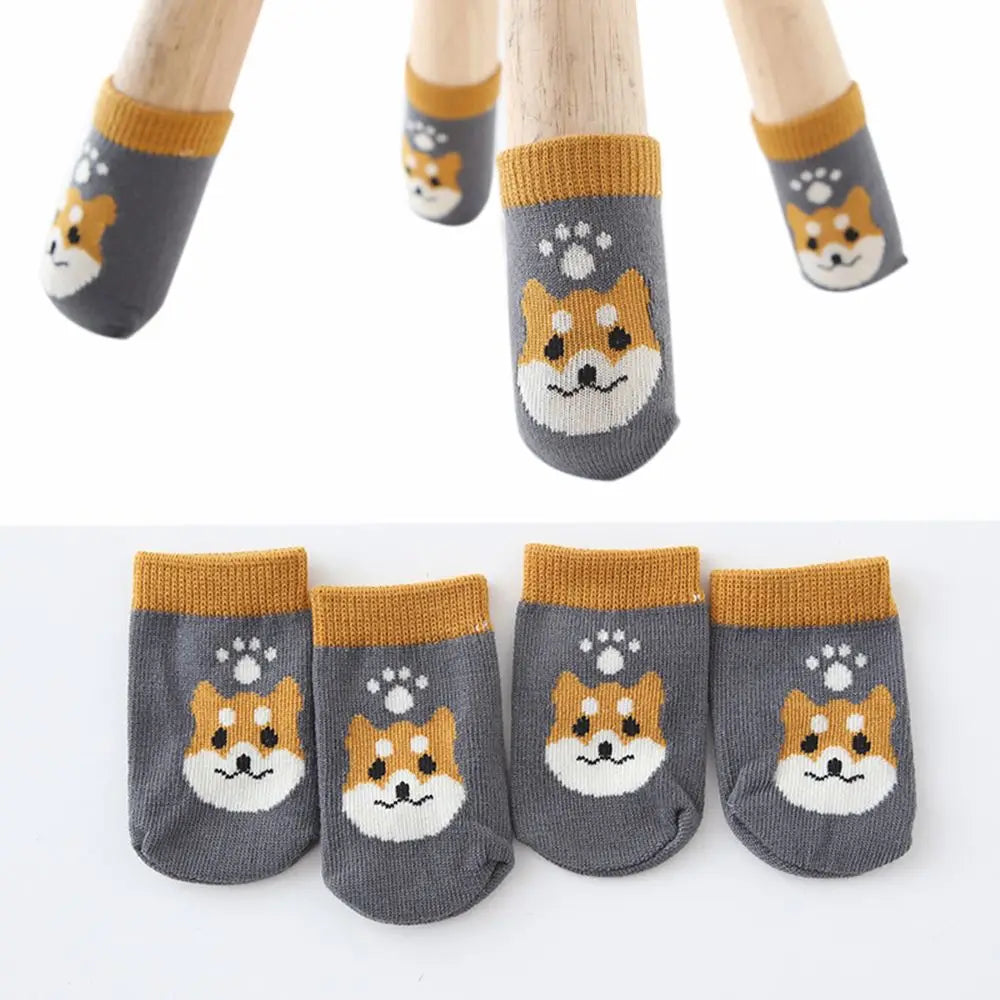 Elastic Table Legs Socks Furniture Protectors Covers Non-slip Knitted