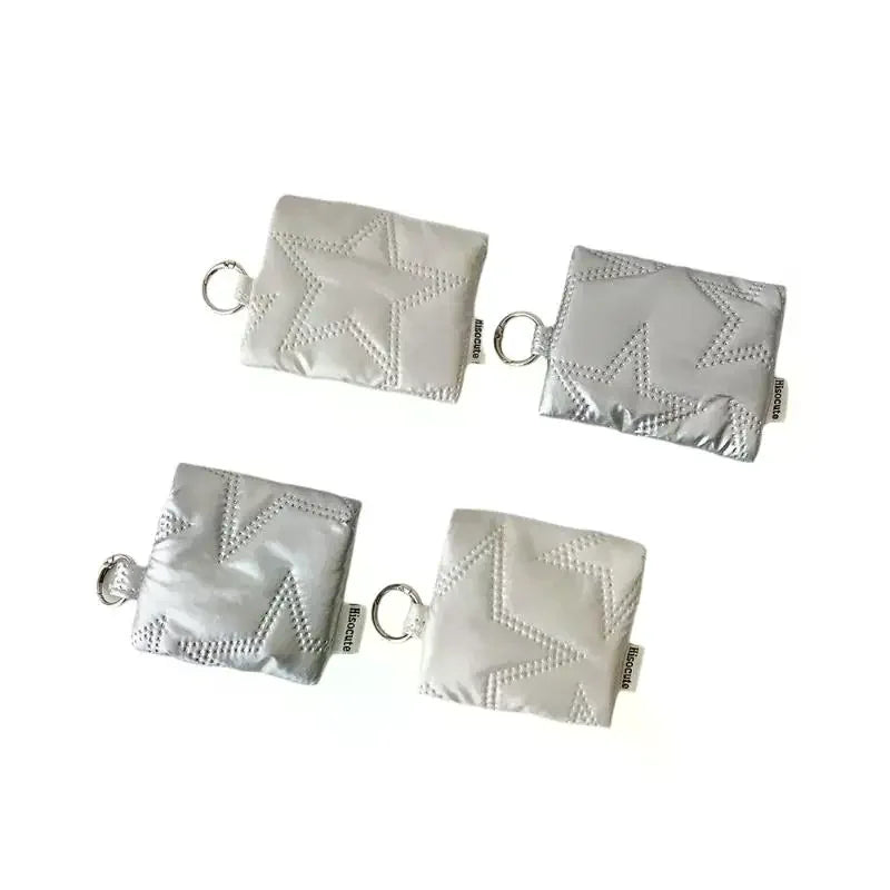 Star Pattern PU Coin Purse & Earphone Organizer | Girls Gift