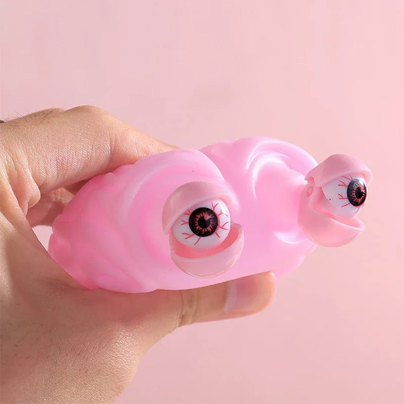 Anti Stress Flippy Brain Squishy Eye Popping Squeeze Fidget Toy Cool