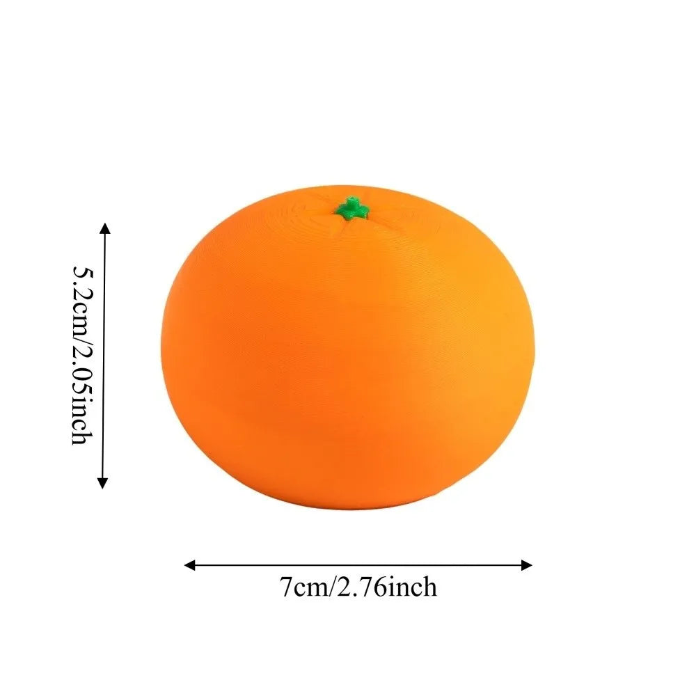 3D Printed Orange Simulation Fruit Model – PLA Plastic Decor