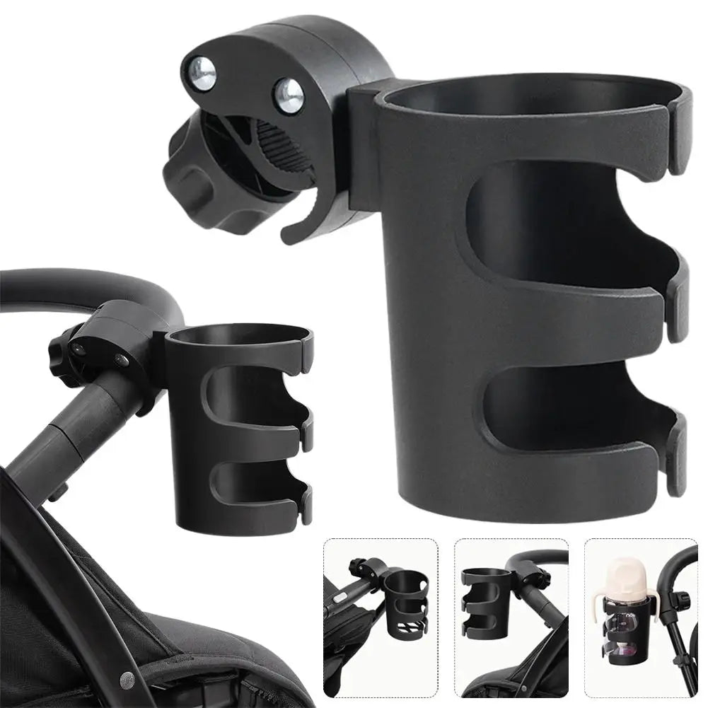 Universal Clamp-On Cup Holder for Stroller, Bike & Wheelchair