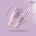 Summer Sunscreen Gloves Women Thin Ice Silk Anti-ultraviolet Dew