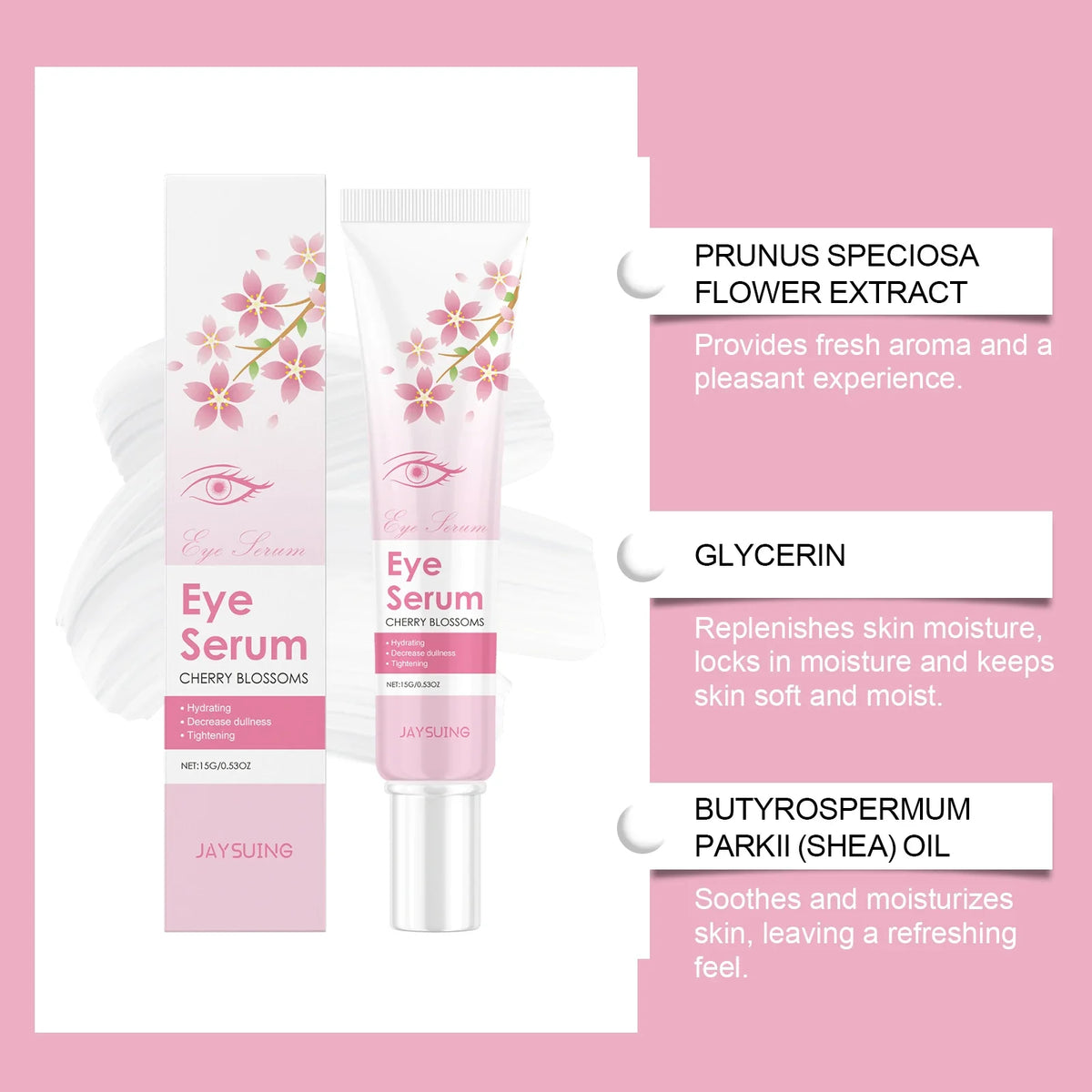 Sakura Eye Serum – Dark Circles, Puffiness & Wrinkle Cream
