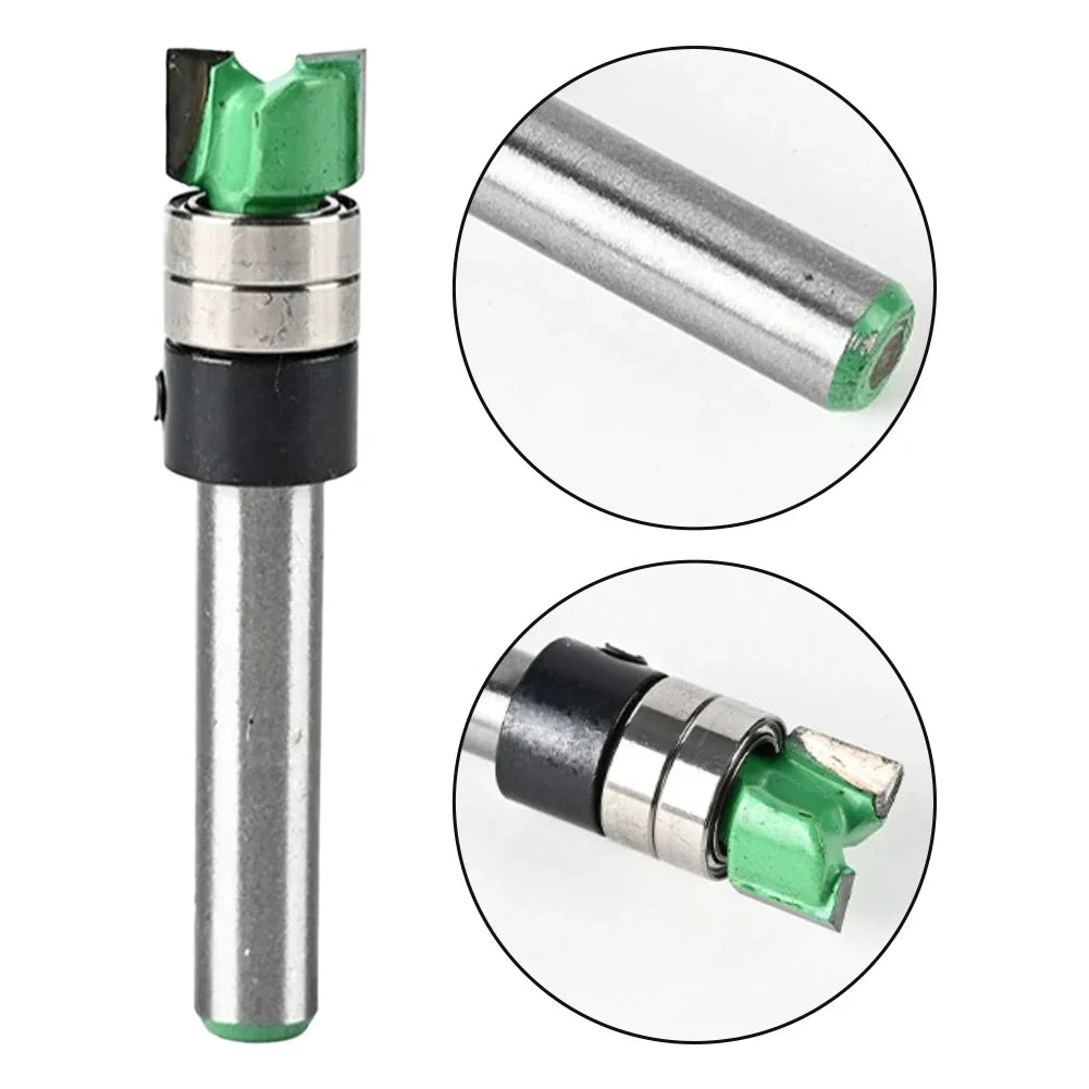 Dual-Bearing Edge Trimming Router Bit | Woodworking Milling Cutter