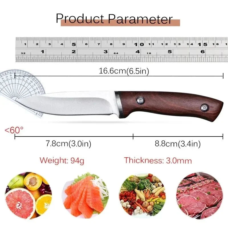 EDC Mini Fixed Blade Knife – Stainless Steel Camping Knife