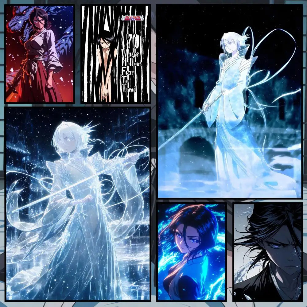 Rukia Kuchiki Anime Wall Poster | HD Self-Adhesive Decor