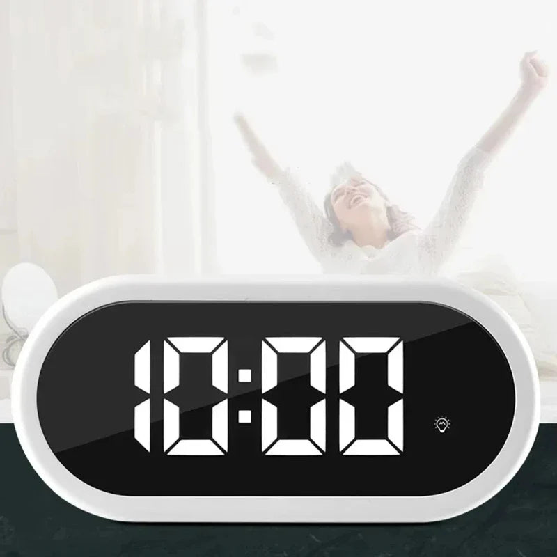 LED Digital Alarm Clock | Snooze, Dimmer & USB Charging