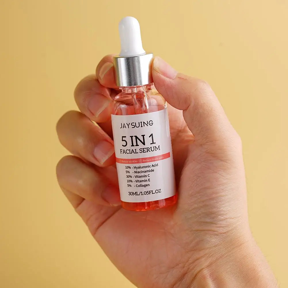 5-in-1 Vitamin C & Hyaluronic Acid Face Serum – 30ml