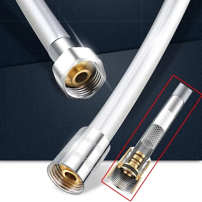 Flexible PVC Shower Hose 1.5M/2.0M – High Pressure Anti-Kink